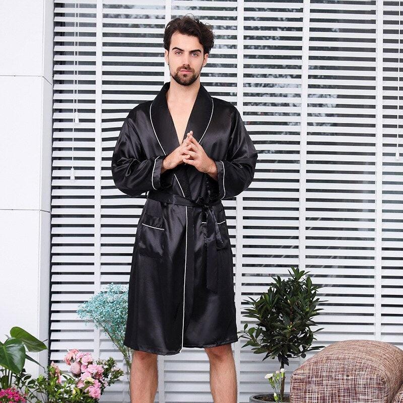 Luxury Satin Kimono for Men