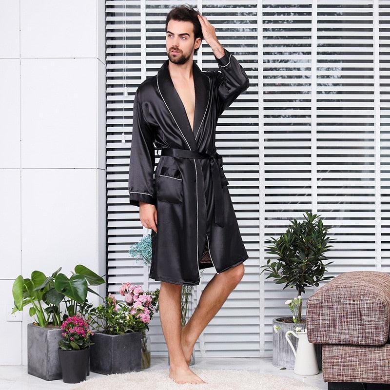 Luxury Satin Kimono for Men