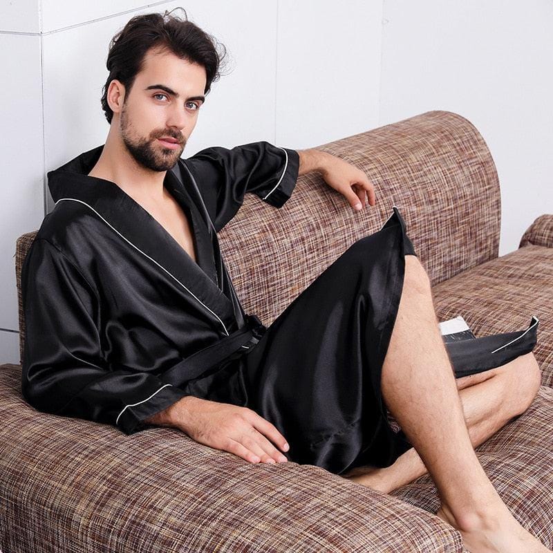 Kimono de Luxe en Satin pour Homme