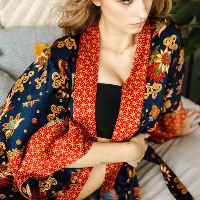 Silk Kimono for Women - Night Collection