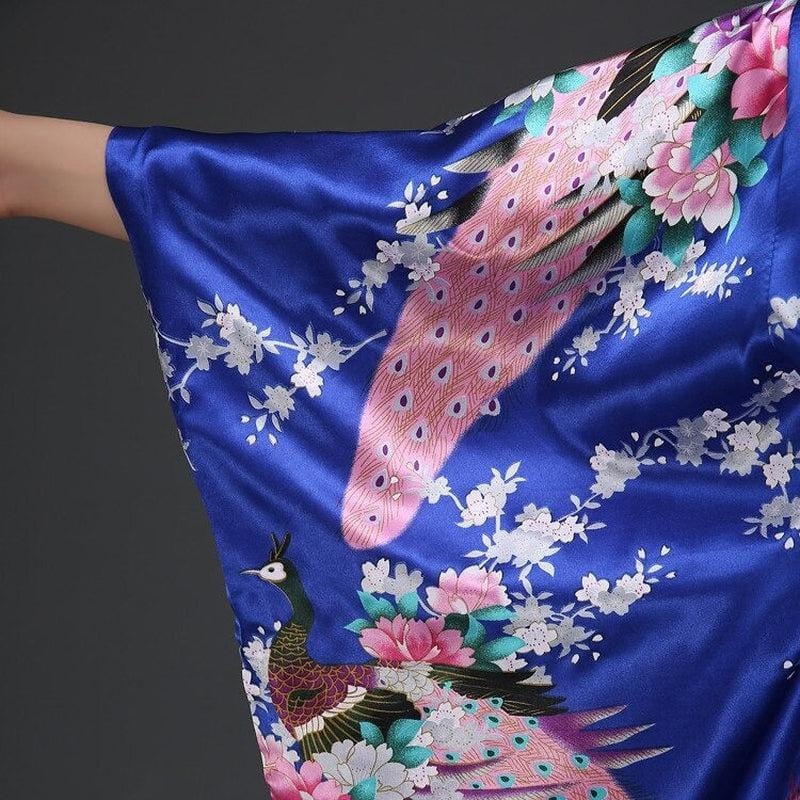 Traditional Japanese Blue Kimono for Women