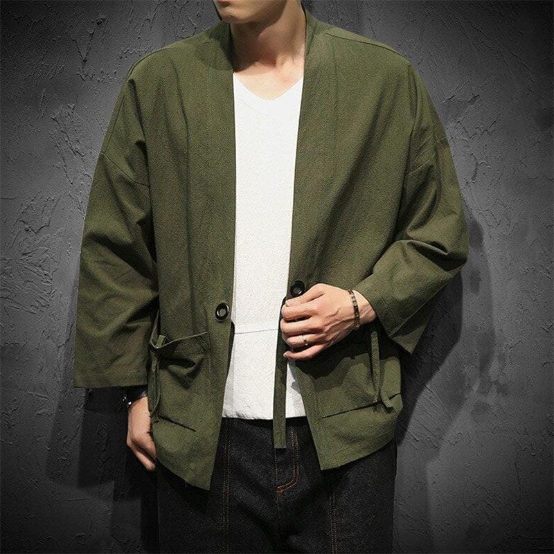 Kimono Vert pour Homme