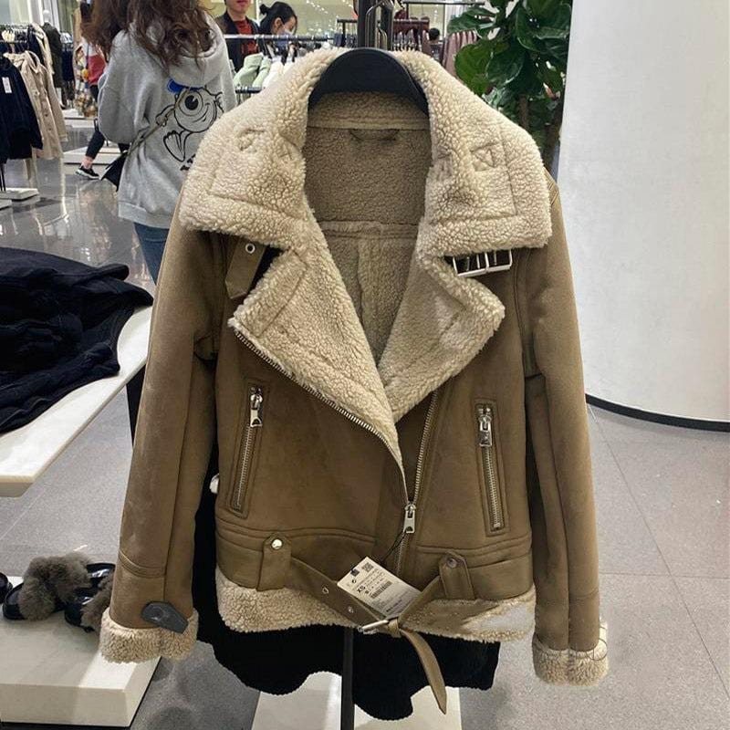 Lamb Leather Coat for Women