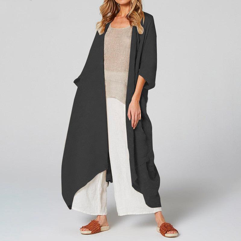 Manteau Long Kimono Été Tendance