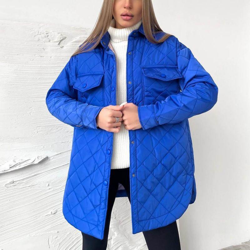 Women's Winter Coat in Deep Navy Blue