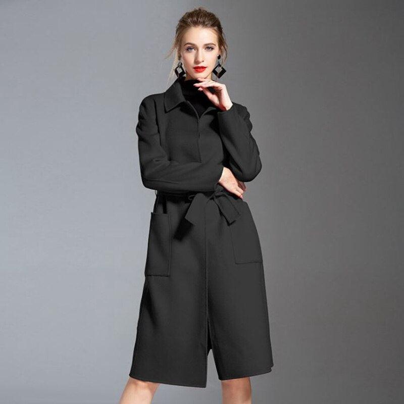 Women's Cashmere Wool CoatLuxury