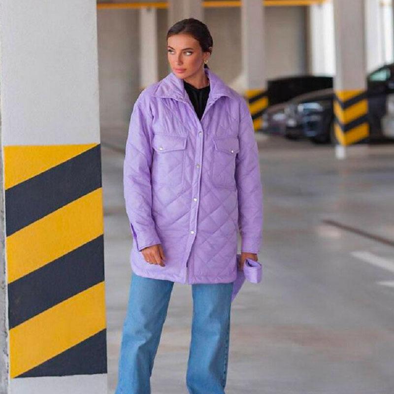 Manteau Femme Violet Prune