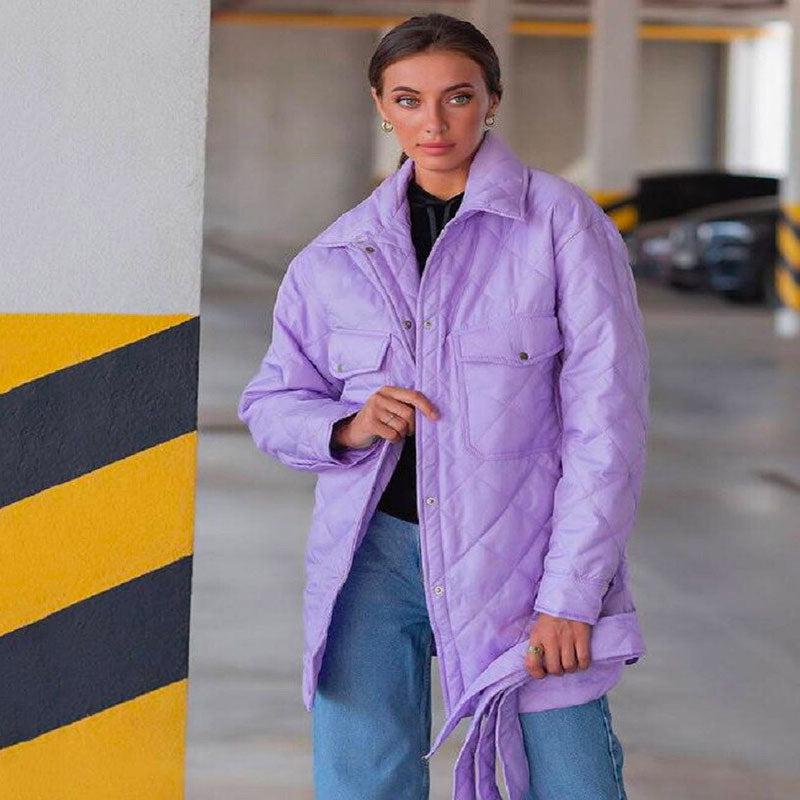 Manteau Femme Violet Prune