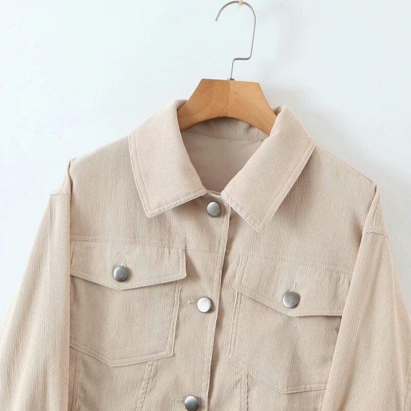 Women's Mid-Long Coat Beige Elegance