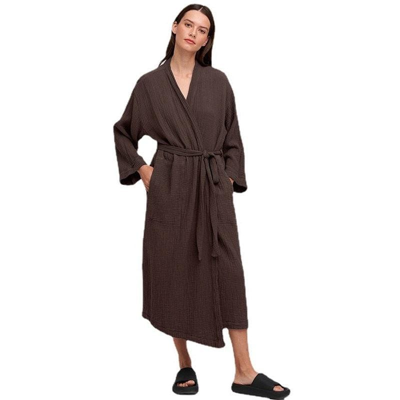 Luxury Lightweight Cotton Bathrobe for Women