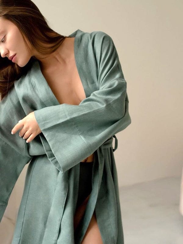 Women's Mint Green Bathrobe