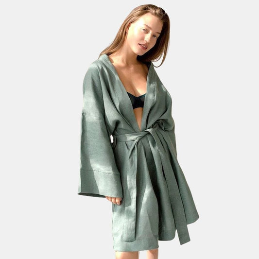 Peignoir Femme Vert Menthe