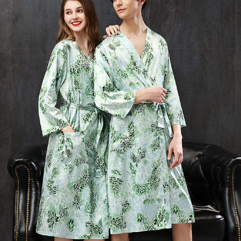 Japanese Ocean Kimono Bathrobe