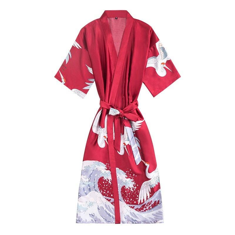 Women's Kimono Bathrobe Luxury Length