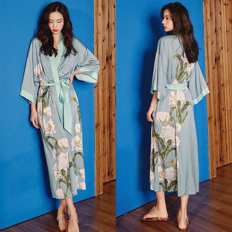 Peignoir Kimono Floral Luxe