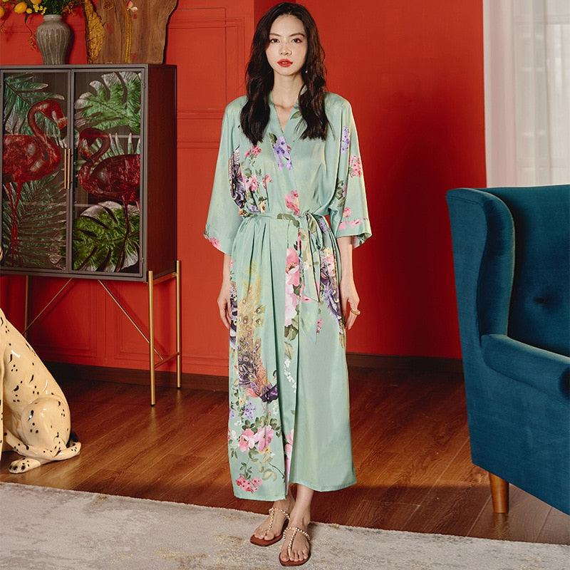 Peignoir Kimono Floral Luxe