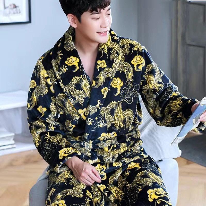 Peignoir Kimono Dragon pour Homme