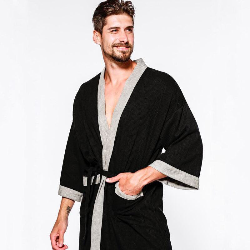 Peignoir Kimono Homme en Coton Léger