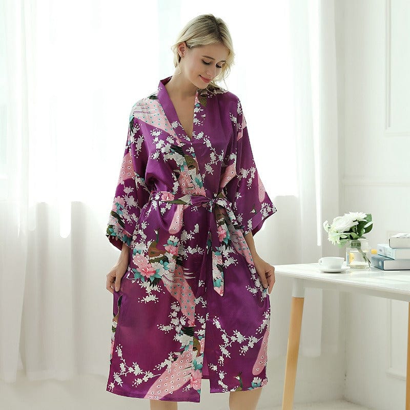 Large Size Japanese Kimono Bathrobe - Japanese Elegance Collection