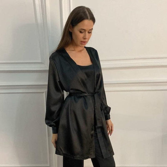 Kimono Noir - Collection Peignoirs Luxe