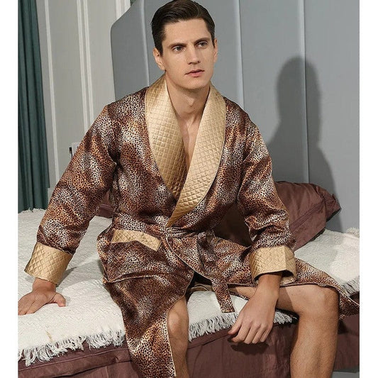 Peignoir Kimono en Satin pour Homme