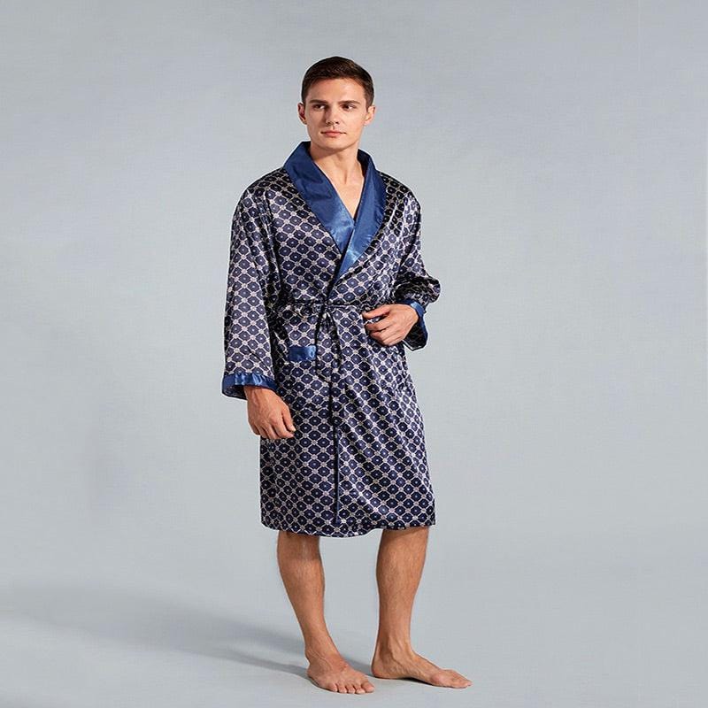 Luxury Prestige Men's Satin Bathrobe