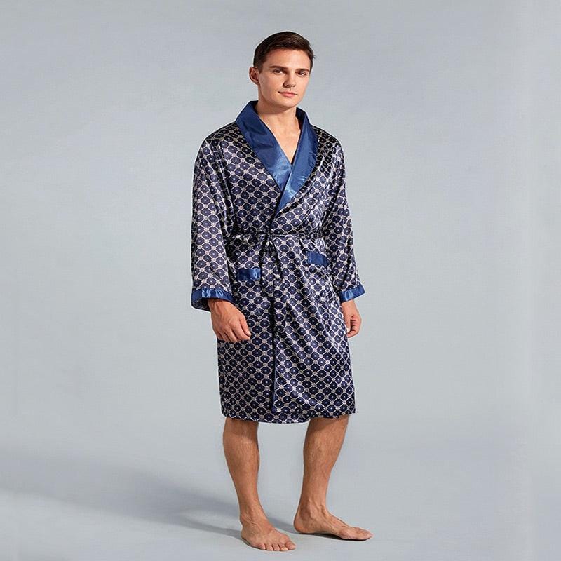 Luxury Prestige Men's Satin Bathrobe