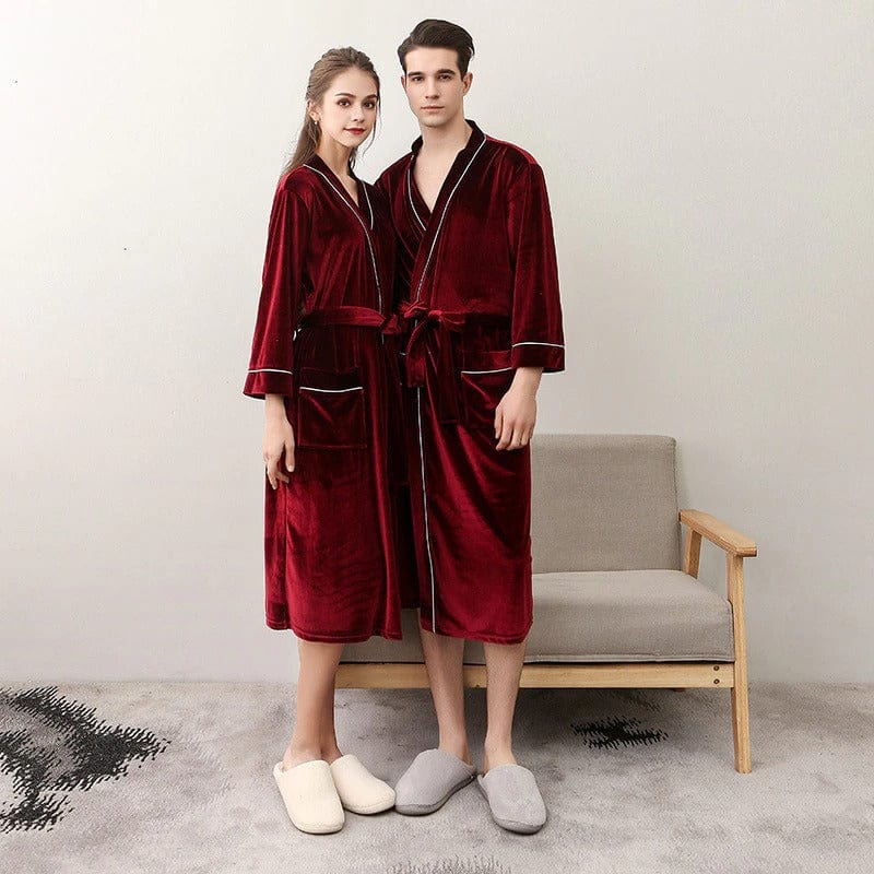 Sexy luxury bathrobe.