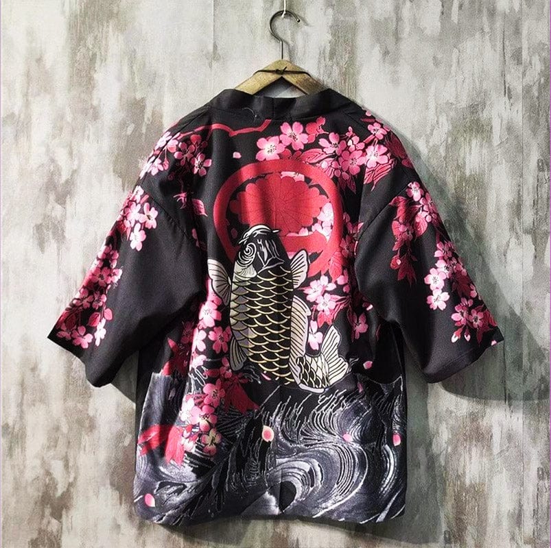 Elegant Floral Kimono Shirt