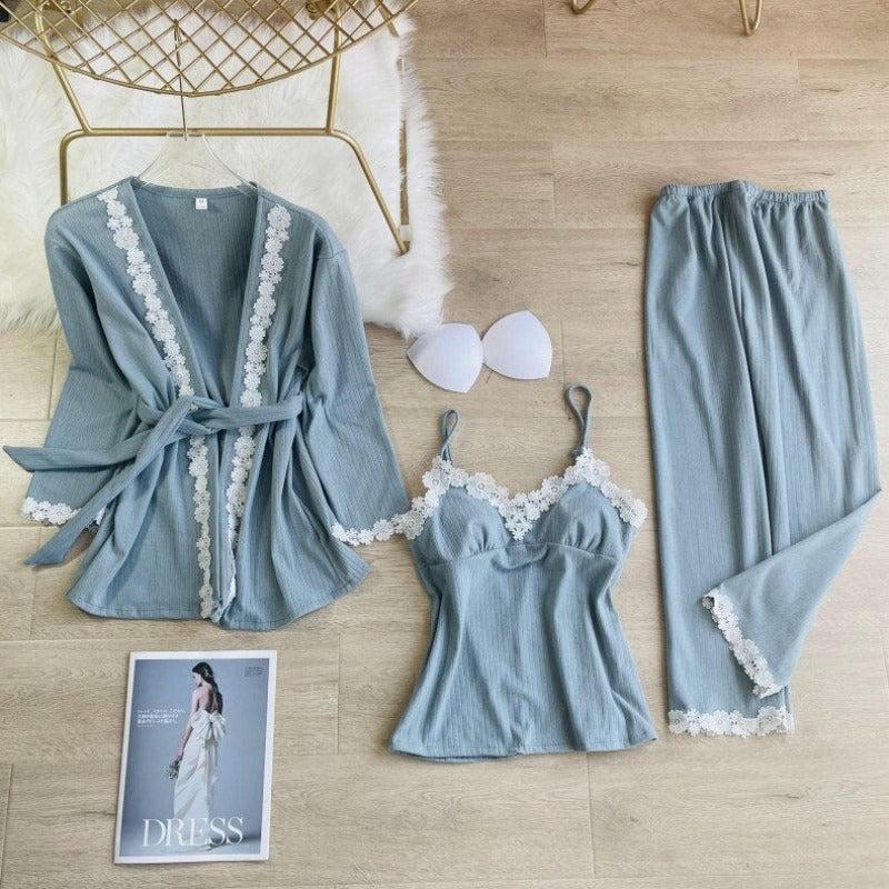 Ensemble Pyjama Kimono en 3 pièces