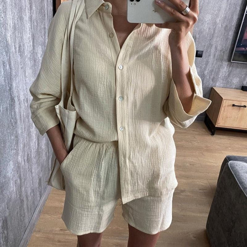 Pyjama Beige Femme chic