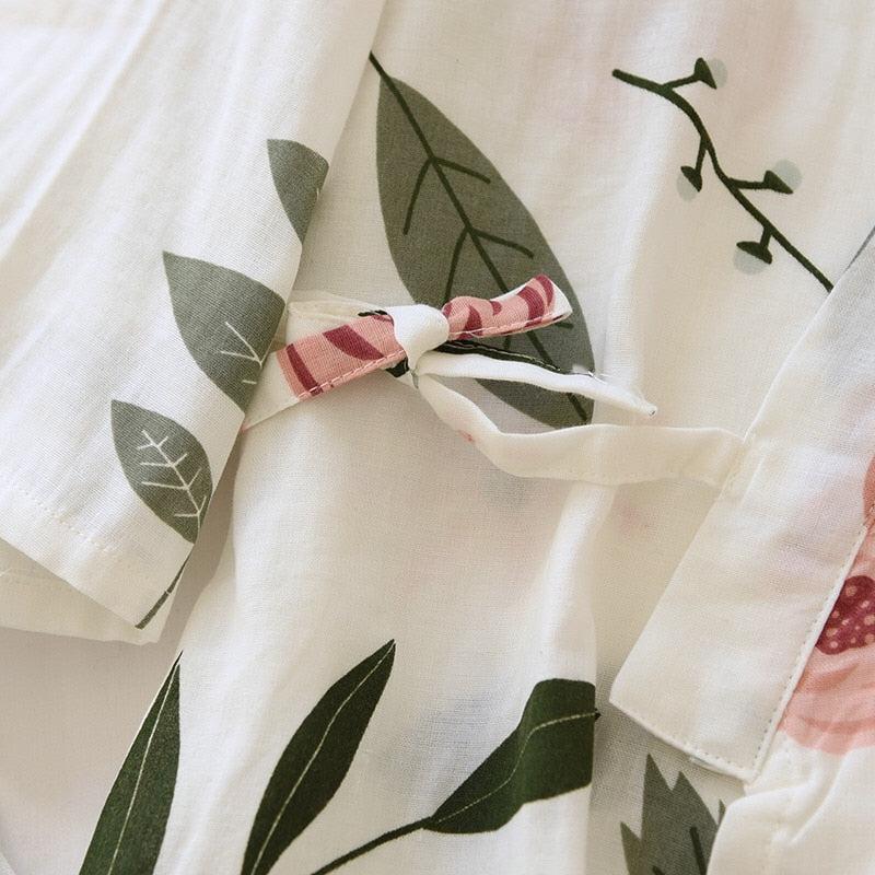 White Kimono Luxury Pajamas