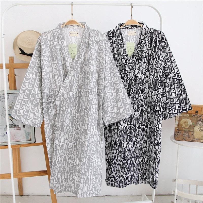 Pyjama Kimono "Vagues du Japon"