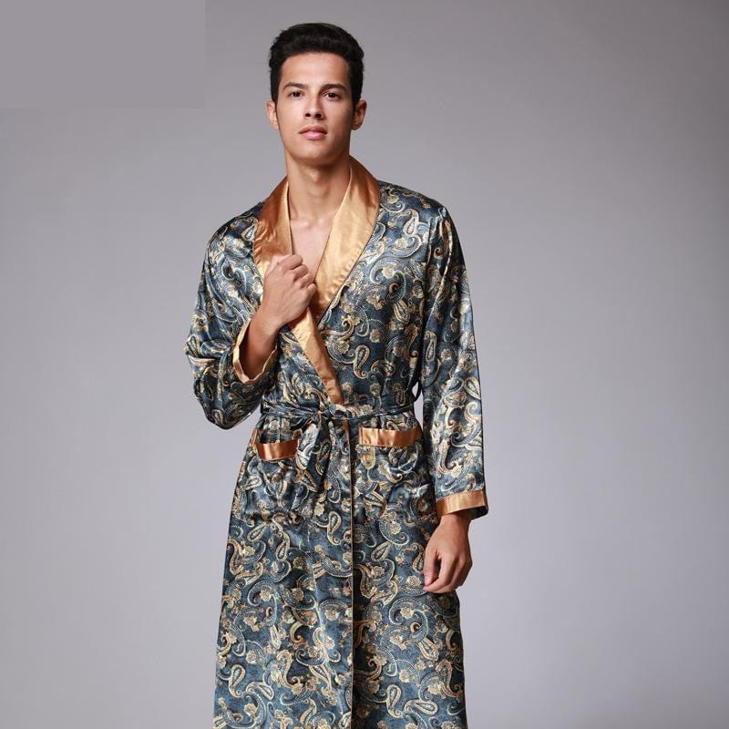 Pyjama Kimono en Satin pour Homme