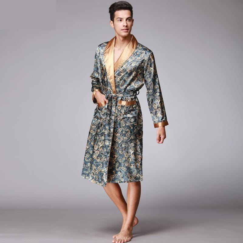 Pyjama Kimono en Satin pour Homme