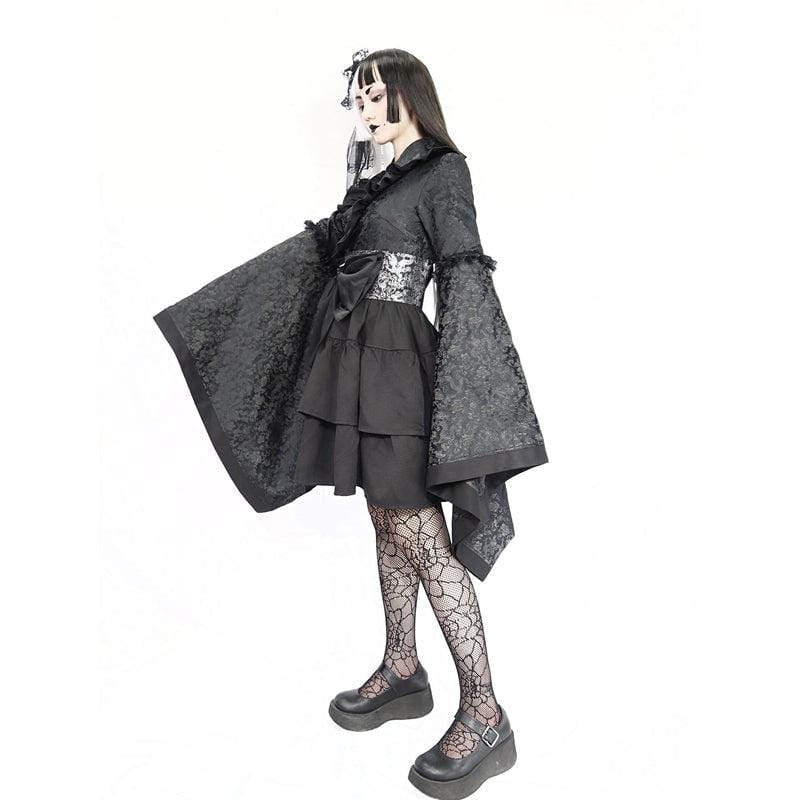 Gothic Kimono Dress by Jade's Fashion