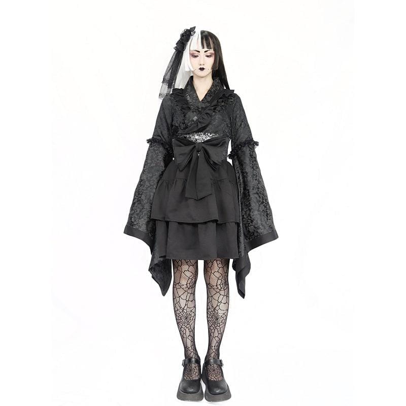 Gothic Kimono Dress by Jade's Fashion