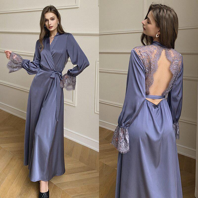 Robe Kimono Violet - Style Élégant