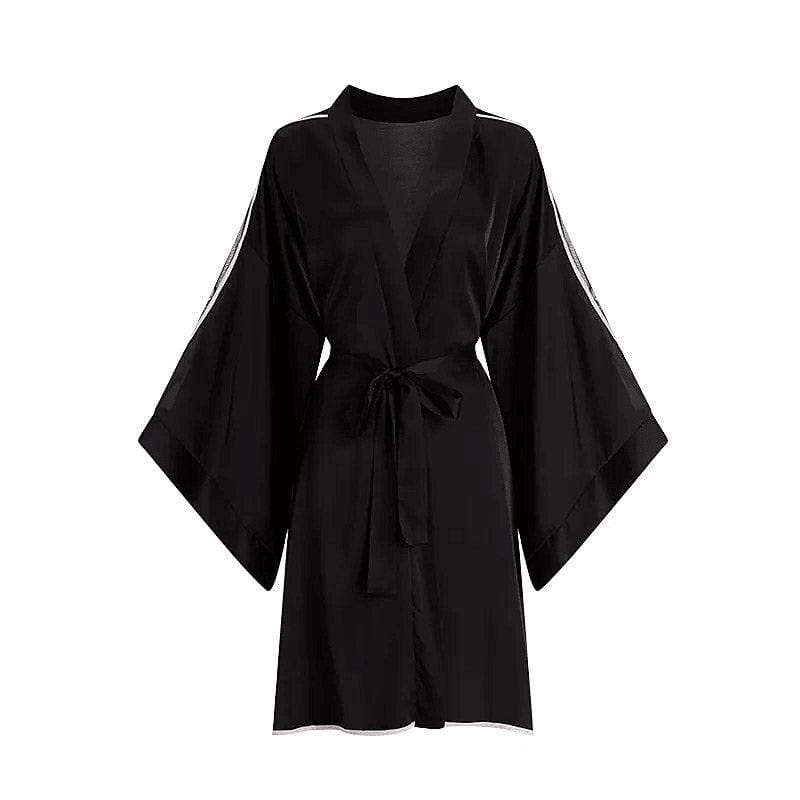 Chic Black Kimono Dress