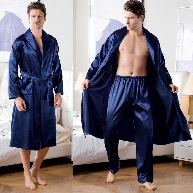 Robe de Chambre Bleu pour Homme