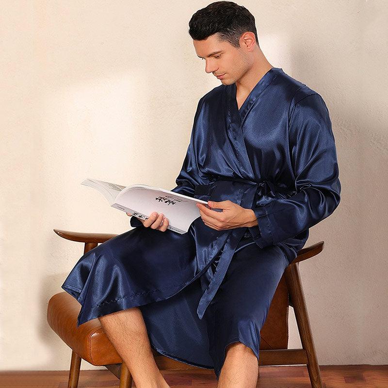 Robe de Chambre Bleu pour Homme