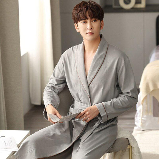 Robe de Chambre pour Homme en Gris