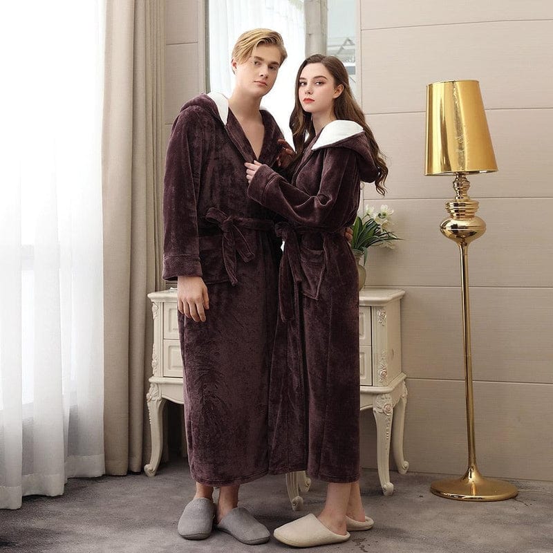 Men's Dressing Gown in Brown