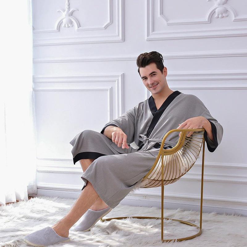 Men's Dressing Gown - Modern Style