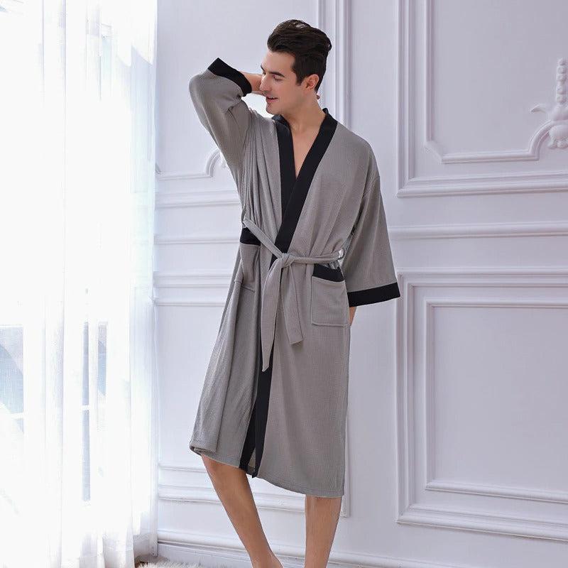 Men's Dressing Gown - Modern Style