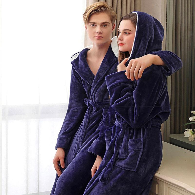 Men's Plus Size Fleece Dressing Gown