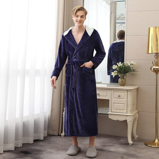 Robe de Chambre Homme en Polaire Taille Plus