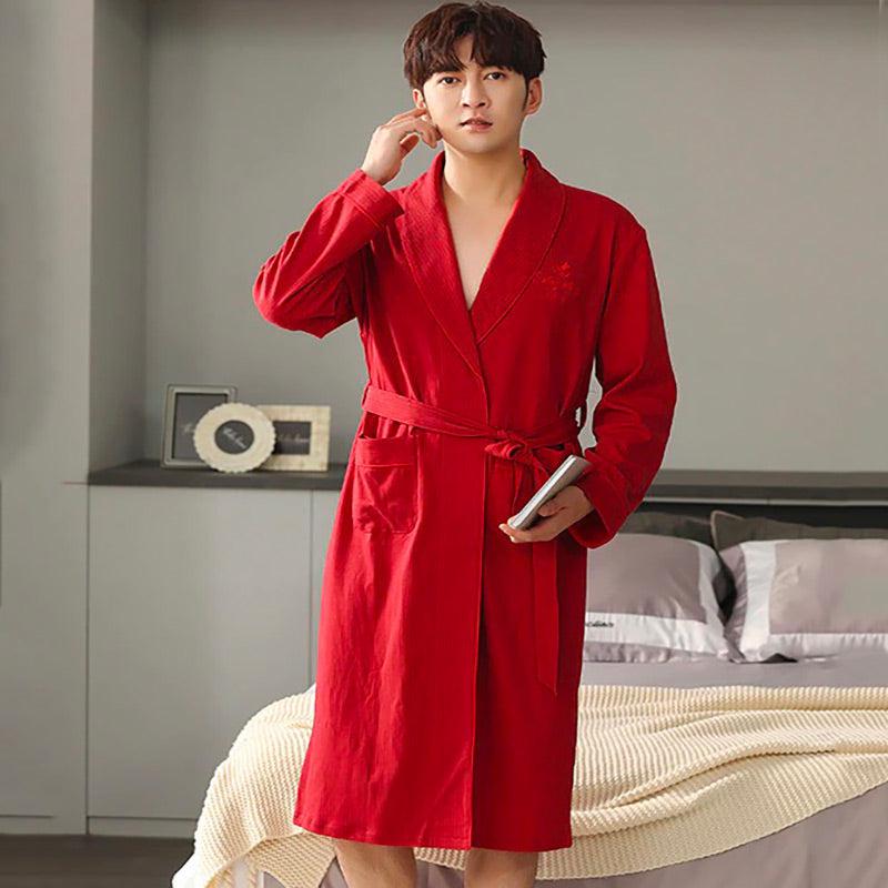 Red Dressing Gown for Men