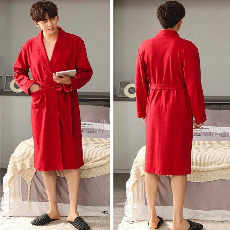 Red Dressing Gown for Men