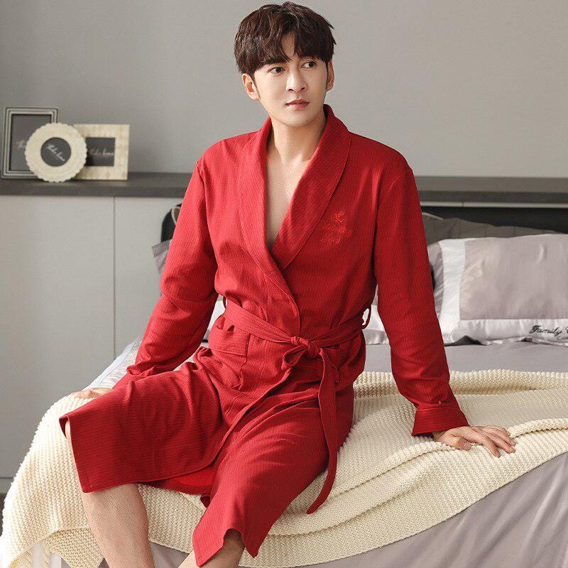 Robe de Chambre Rouge pour Homme